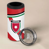 Jordan Football Oryx Mascot 4 in 1 Can Cooler Tumbler Patriotic Diagonal Stripe Athletic Graphic