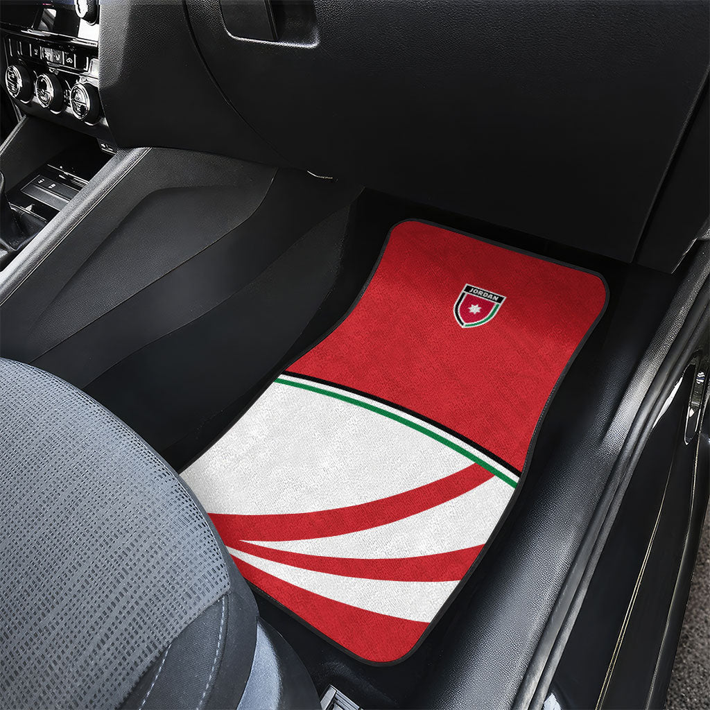 Jordan Football Oryx Mascot Car Mats Patriotic Diagonal Stripe Athletic Graphic