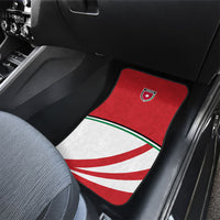 Jordan Football Oryx Mascot Car Mats Patriotic Diagonal Stripe Athletic Graphic
