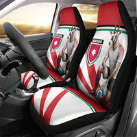 Jordan Football Oryx Mascot Car Seat Cover Patriotic Diagonal Stripe Athletic Graphic