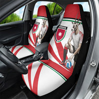 Jordan Football Oryx Mascot Car Seat Cover Patriotic Diagonal Stripe Athletic Graphic