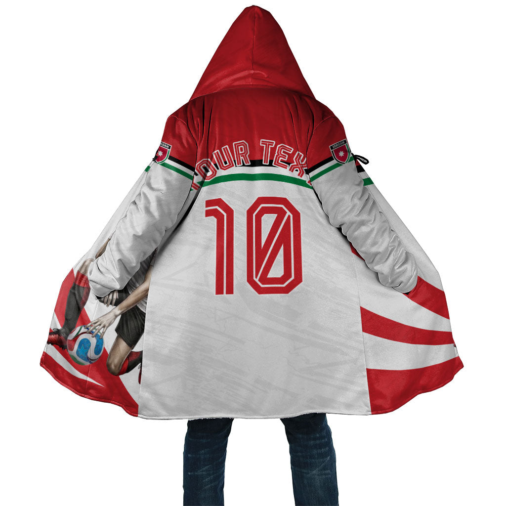 Personalized Jordan Football Oryx Mascot Cloak Patriotic Diagonal Stripe Athletic Graphic