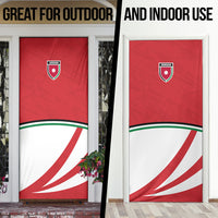 Jordan Football Oryx Mascot Door Cover Patriotic Diagonal Stripe Athletic Graphic