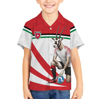 Personalized Jordan Football Oryx Mascot Hawaiian Shirt Patriotic Diagonal Stripe Athletic Graphic
