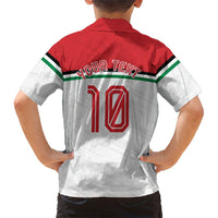 Personalized Jordan Football Oryx Mascot Hawaiian Shirt Patriotic Diagonal Stripe Athletic Graphic