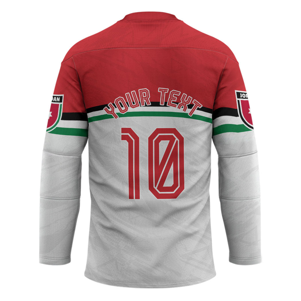 Personalized Jordan Football Oryx Mascot Hockey Jersey Patriotic Diagonal Stripe Athletic Graphic