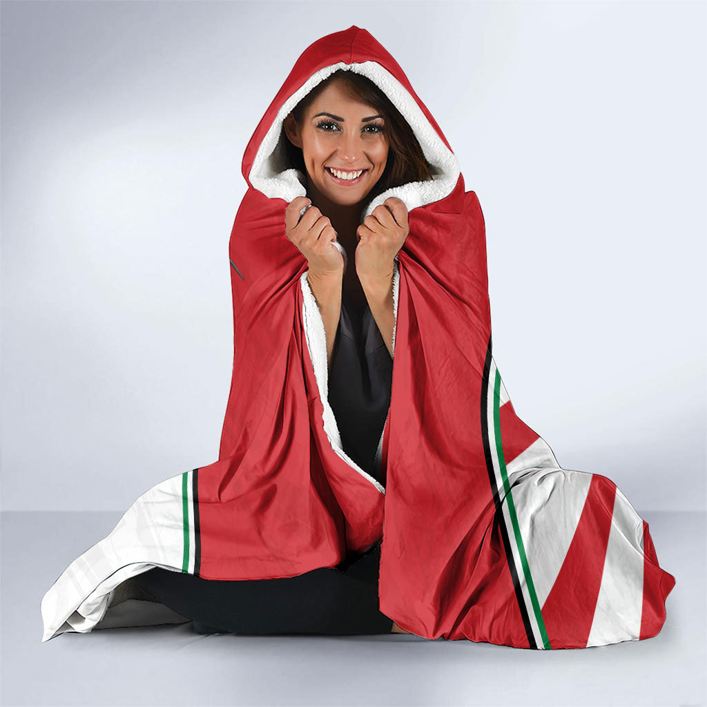 Jordan Football Oryx Mascot Hooded Blanket Patriotic Diagonal Stripe Athletic Graphic