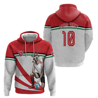 Personalized Jordan Football Oryx Mascot Hoodie Patriotic Diagonal Stripe Athletic Graphic
