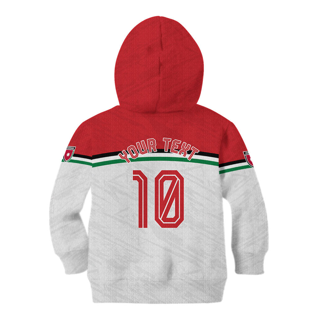 Personalized Jordan Football Oryx Mascot Kid Hoodie Patriotic Diagonal Stripe Athletic Graphic
