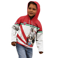 Personalized Jordan Football Oryx Mascot Kid Hoodie Patriotic Diagonal Stripe Athletic Graphic