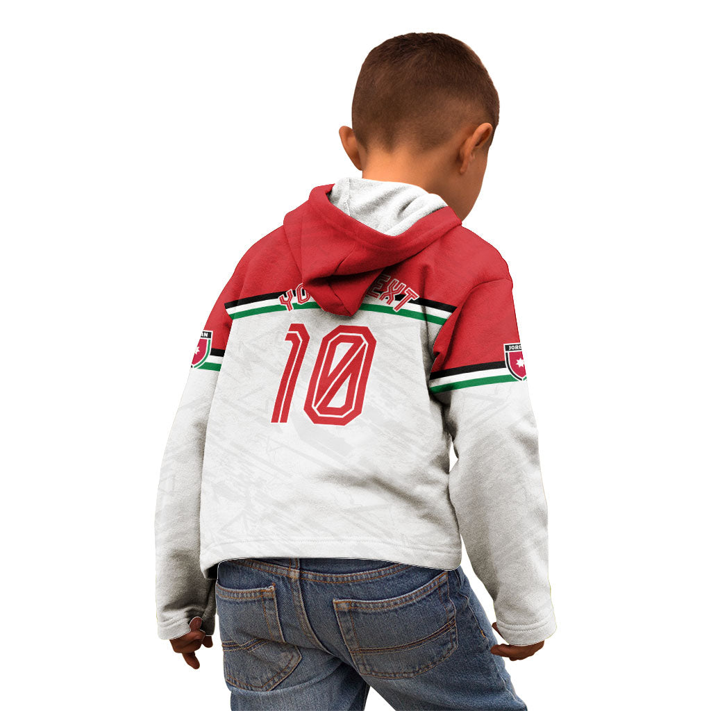 Personalized Jordan Football Oryx Mascot Kid Hoodie Patriotic Diagonal Stripe Athletic Graphic