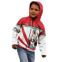 Personalized Jordan Football Oryx Mascot Kid Hoodie Patriotic Diagonal Stripe Athletic Graphic