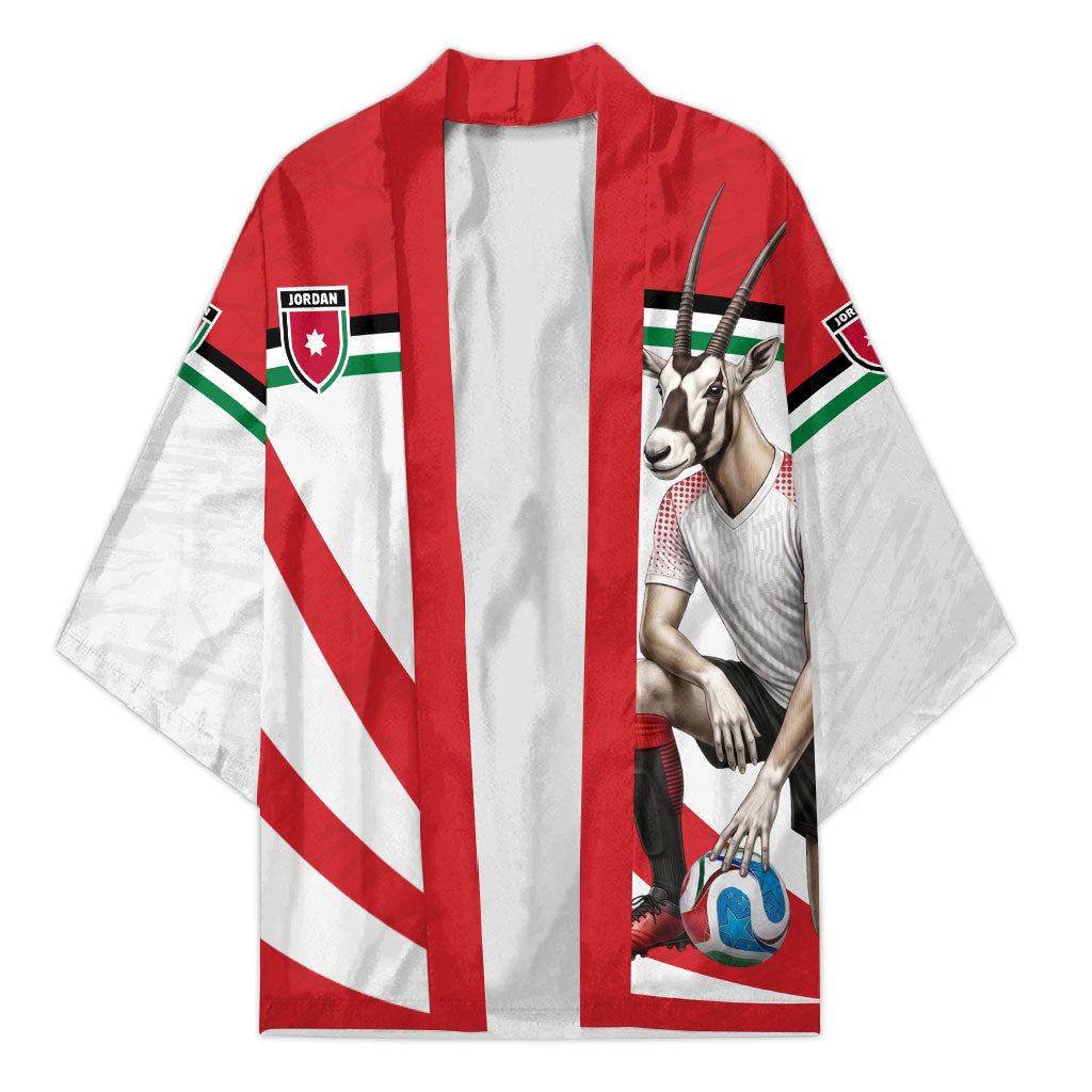 Personalized Jordan Football Oryx Mascot Kimono Patriotic Diagonal Stripe Athletic Graphic