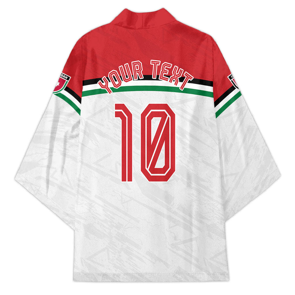 Personalized Jordan Football Oryx Mascot Kimono Patriotic Diagonal Stripe Athletic Graphic