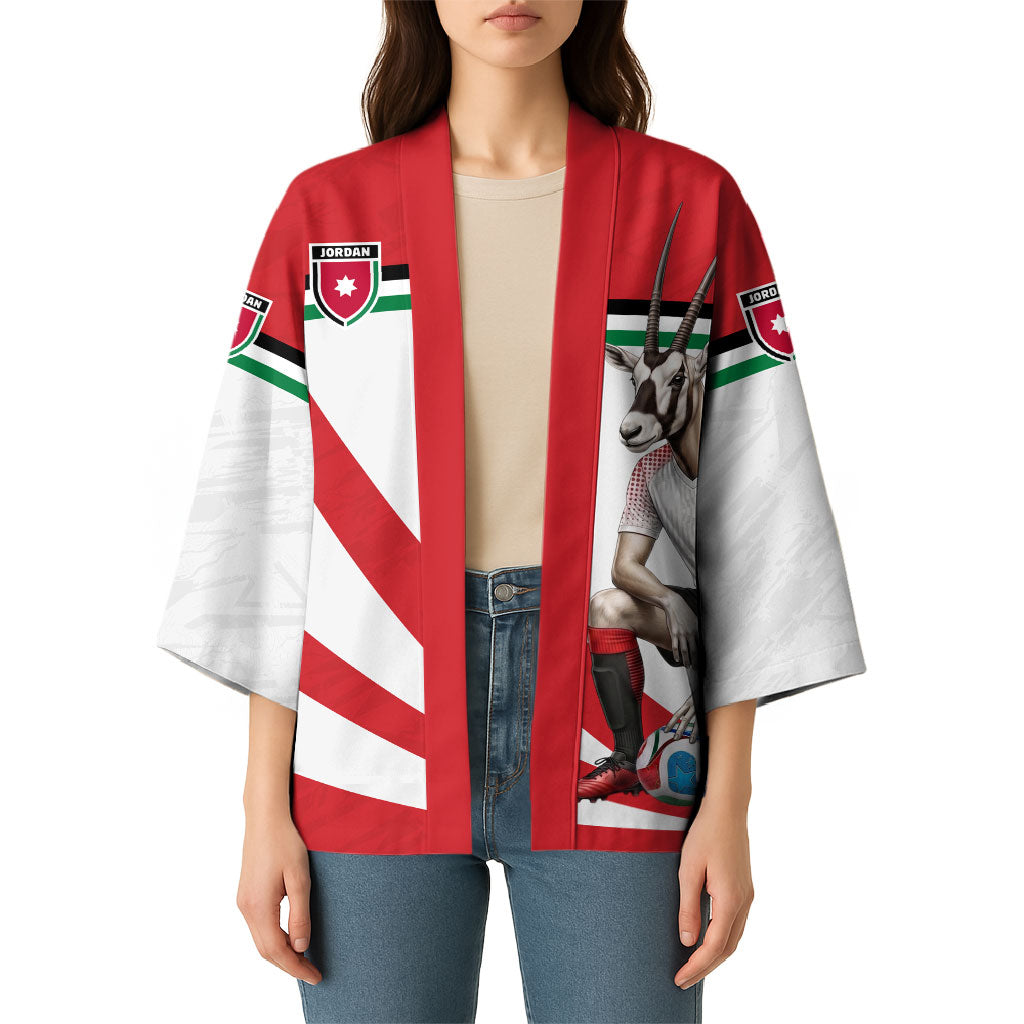 Personalized Jordan Football Oryx Mascot Kimono Patriotic Diagonal Stripe Athletic Graphic