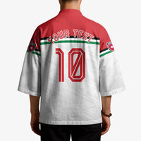 Personalized Jordan Football Oryx Mascot Kimono Patriotic Diagonal Stripe Athletic Graphic