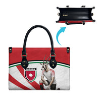 Jordan Football Oryx Mascot Leather Bag Patriotic Diagonal Stripe Athletic Graphic