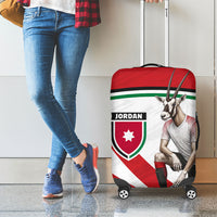Jordan Football Oryx Mascot Luggage Cover Patriotic Diagonal Stripe Athletic Graphic