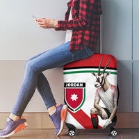 Jordan Football Oryx Mascot Luggage Cover Patriotic Diagonal Stripe Athletic Graphic