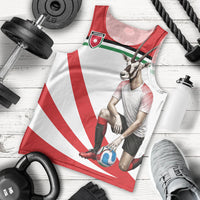 Personalized Jordan Football Oryx Mascot Men Tank Top Patriotic Diagonal Stripe Athletic Graphic