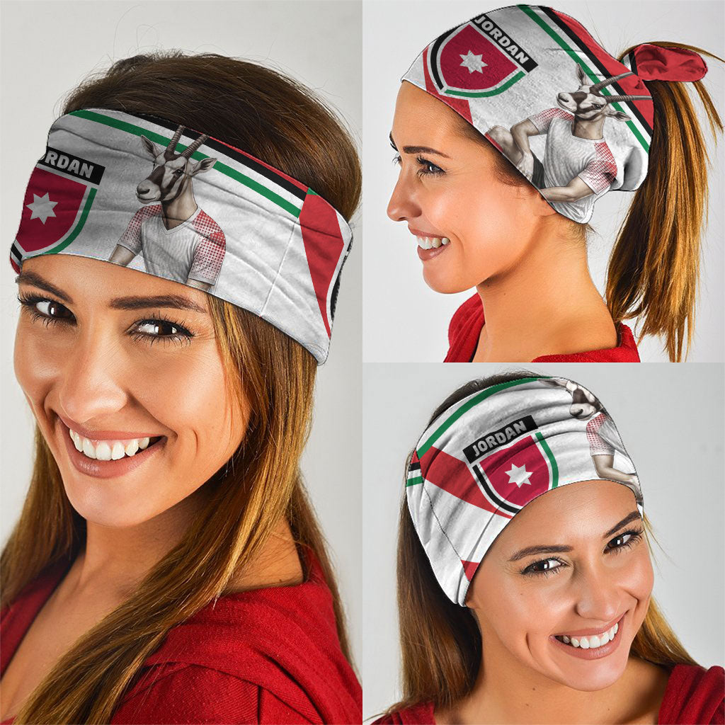 Jordan Football Oryx Mascot Neck Gaiter Patriotic Diagonal Stripe Athletic Graphic