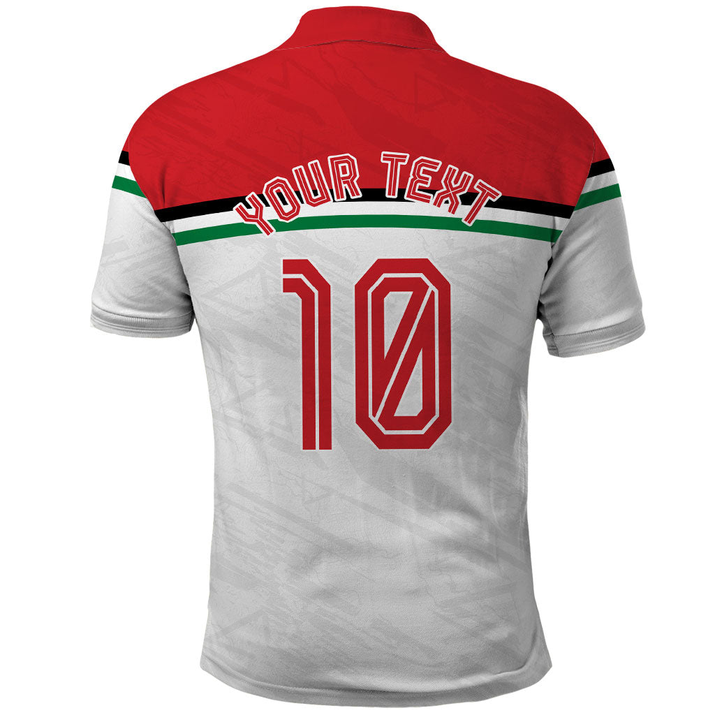 Personalized Jordan Football Oryx Mascot Polo Shirt Patriotic Diagonal Stripe Athletic Graphic