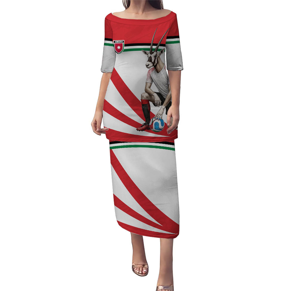 Personalized Jordan Football Oryx Mascot Puletasi Patriotic Diagonal Stripe Athletic Graphic