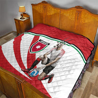 Jordan Football Oryx Mascot Quilt Patriotic Diagonal Stripe Athletic Graphic