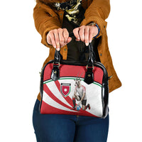 Jordan Football Oryx Mascot Shoulder Handbag Patriotic Diagonal Stripe Athletic Graphic