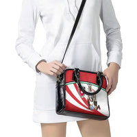 Jordan Football Oryx Mascot Shoulder Handbag Patriotic Diagonal Stripe Athletic Graphic