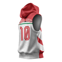 Personalized Jordan Football Oryx Mascot Sleeveless Hoodie Patriotic Diagonal Stripe Athletic Graphic