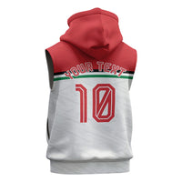 Personalized Jordan Football Oryx Mascot Sleeveless Zip Hoodie Patriotic Diagonal Stripe Athletic Graphic