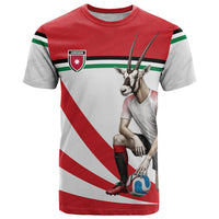 Personalized Jordan Football Oryx Mascot T Shirt Patriotic Diagonal Stripe Athletic Graphic