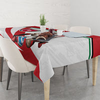 Jordan Football Oryx Mascot Tablecloth Patriotic Diagonal Stripe Athletic Graphic