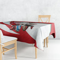 Jordan Football Oryx Mascot Tablecloth Patriotic Diagonal Stripe Athletic Graphic