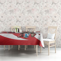 Jordan Football Oryx Mascot Tablecloth Patriotic Diagonal Stripe Athletic Graphic