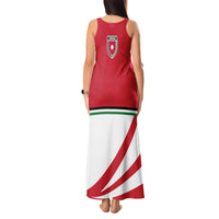 Jordan Football Oryx Mascot Tank Maxi Dress Patriotic Diagonal Stripe Athletic Graphic