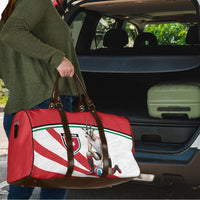 Jordan Football Oryx Mascot Travel Bag Patriotic Diagonal Stripe Athletic Graphic