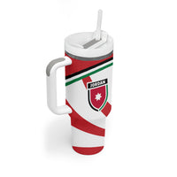 Jordan Football Oryx Mascot Tumbler With Handle Patriotic Diagonal Stripe Athletic Graphic