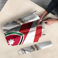 Jordan Football Oryx Mascot Umbrella Patriotic Diagonal Stripe Athletic Graphic