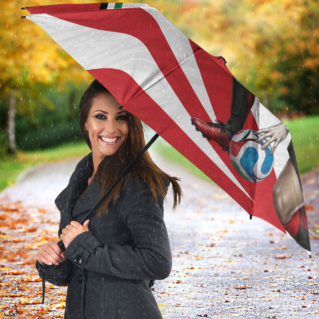 Jordan Football Oryx Mascot Umbrella Patriotic Diagonal Stripe Athletic Graphic