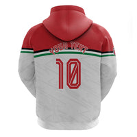 Personalized Jordan Football Oryx Mascot Zip Hoodie Patriotic Diagonal Stripe Athletic Graphic