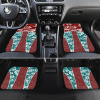 Portugal Football Car Mats Selecao das Quinas Rooster Mascot Ornate Marble Swirl