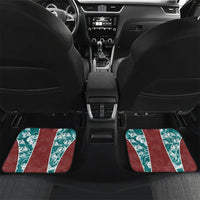 Portugal Football Car Mats Selecao das Quinas Rooster Mascot Ornate Marble Swirl