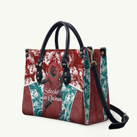 Portugal Football Leather Bag Selecao das Quinas Rooster Mascot Ornate Marble Swirl