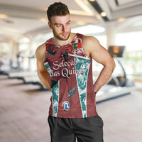 Personalized Portugal Football Men Tank Top Selecao das Quinas Rooster Mascot Ornate Marble Swirl