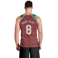 Personalized Portugal Football Men Tank Top Selecao das Quinas Rooster Mascot Ornate Marble Swirl