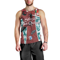 Personalized Portugal Football Men Tank Top Selecao das Quinas Rooster Mascot Ornate Marble Swirl
