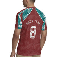 Personalized Portugal Football Rugby Jersey Selecao das Quinas Rooster Mascot Ornate Marble Swirl