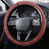 Portugal Football Steering Wheel Cover Selecao das Quinas Rooster Mascot Ornate Marble Swirl